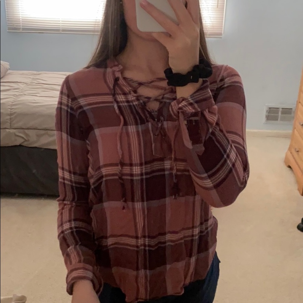 Tie up flannel